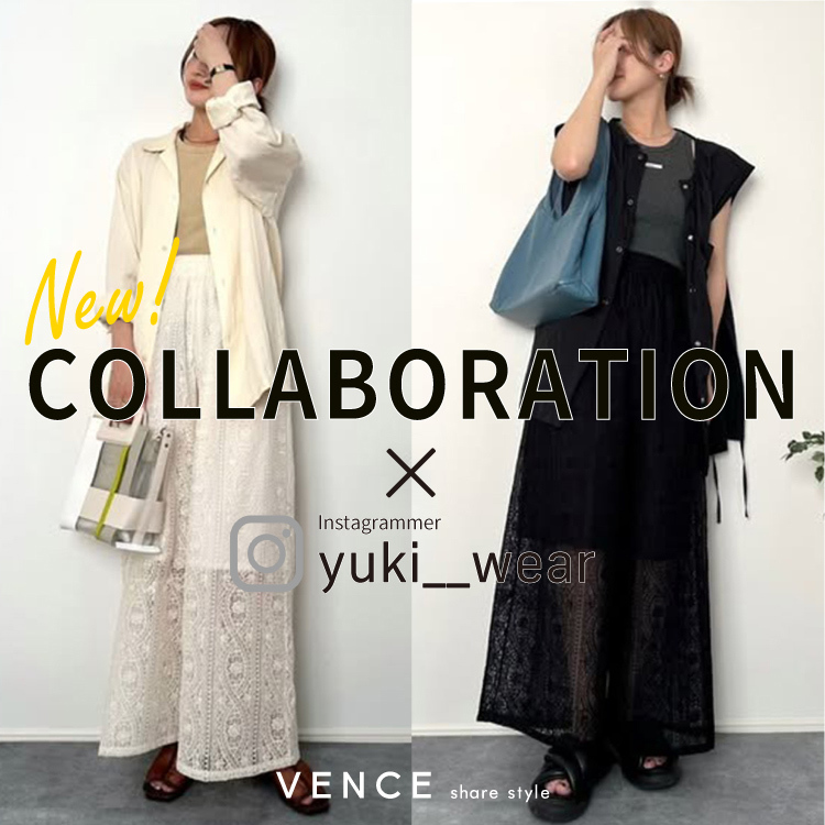 【本日入荷！】インフルエンサーコラボ刺繍レースワイドパンツ