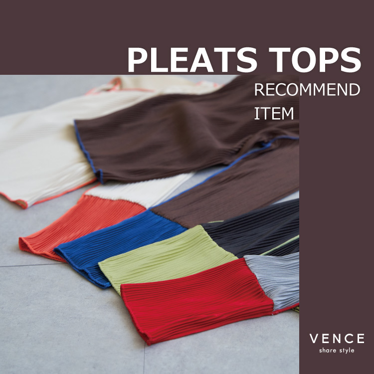 【RECOMMEND ITEM】PLEATS TOPS
