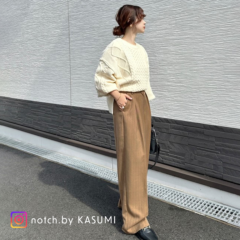 人気インフルエンサー【ka_lly×notch. 】コラボのニットとパンツが登場！！