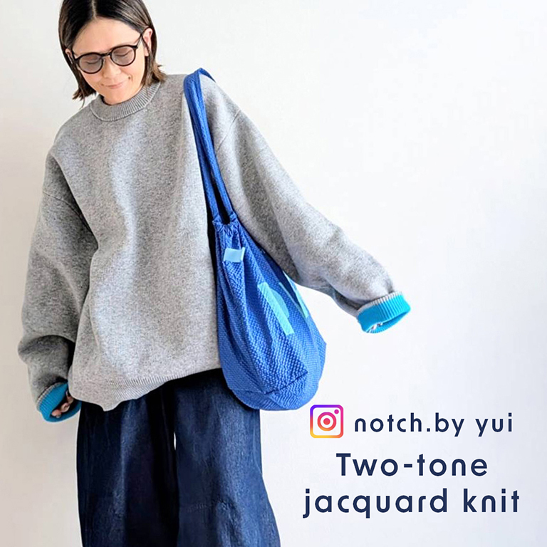 2025 A/W 新作コラボ【notch. by yui】バイカラージャガードニット！販売開始！！