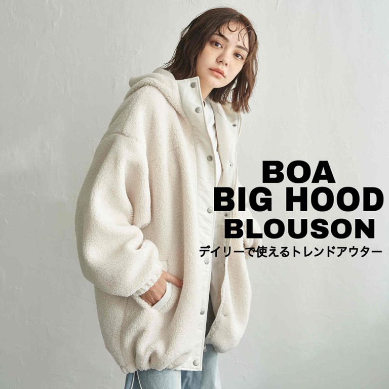 【notch.】大人気のボアビッグフードブルゾン