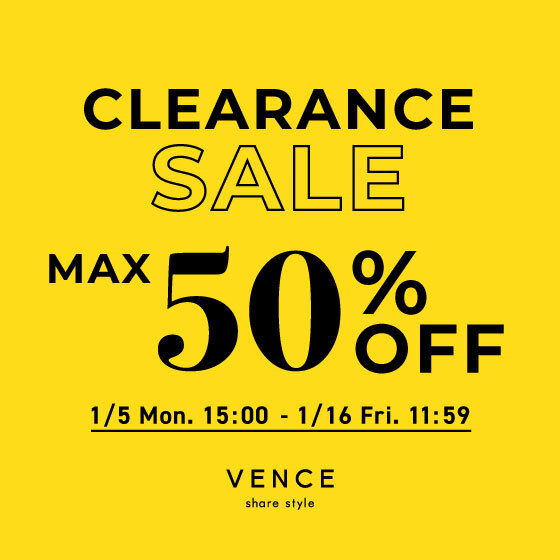 【MAX50%OFF】クリアランスセール開催中！  