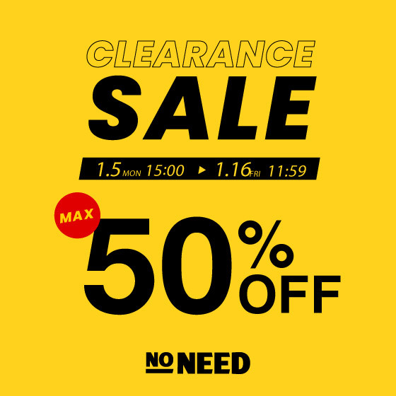 【MAX50%OFF】クリアランスセール開催中！  