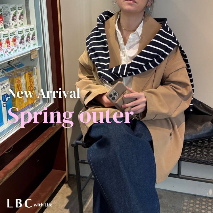 【New Arrival】春の新作アウター続々入荷中♪
