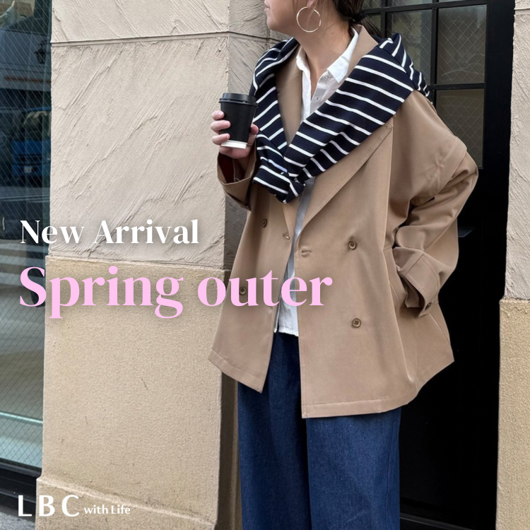 【New Arrival】春の新作アウター続々入荷中♪