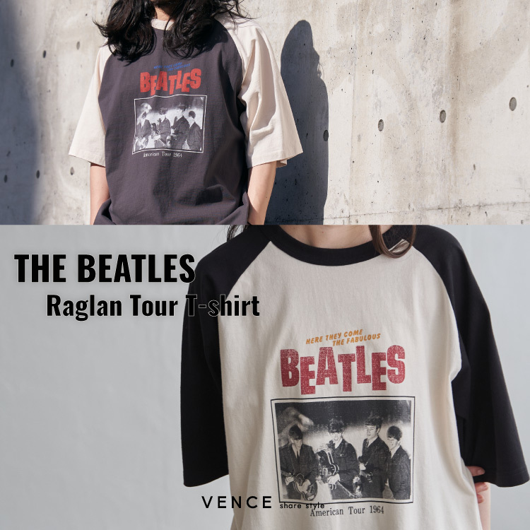 【500円OFFクーポン対象】大人気のビートルズツアーTシャツ！