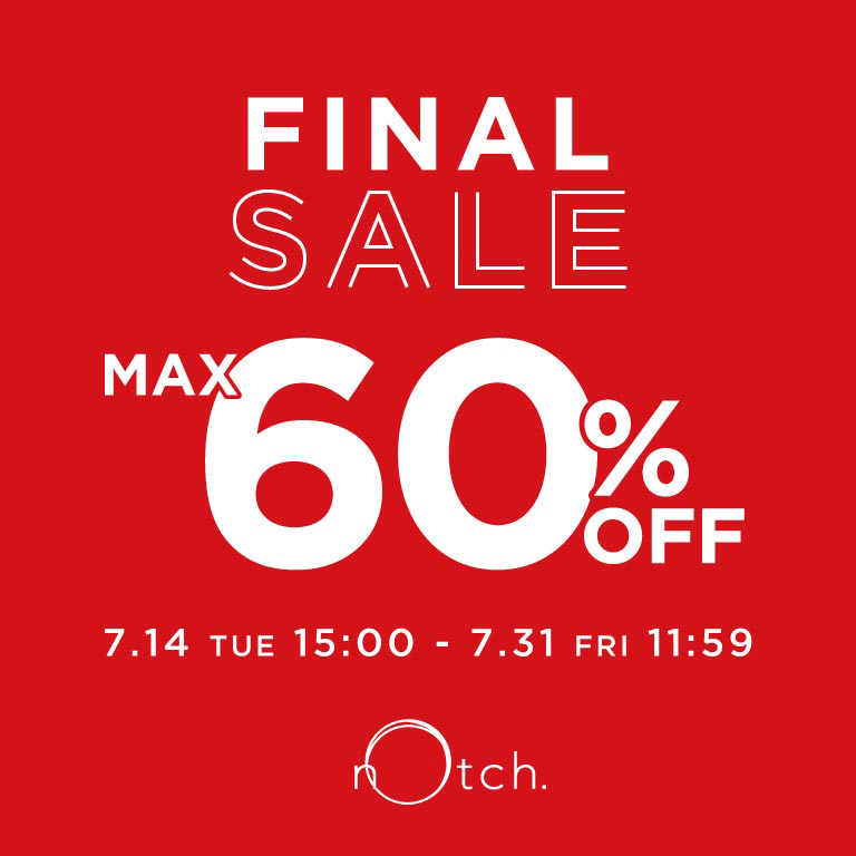 【MAX60％OFF】夏物アイテムがさらにお得に！ファイナルセール開催