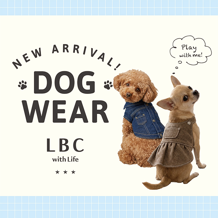 ＼DOG WEARが登場／愛犬との毎日がもっと楽しくなるかわいい一着